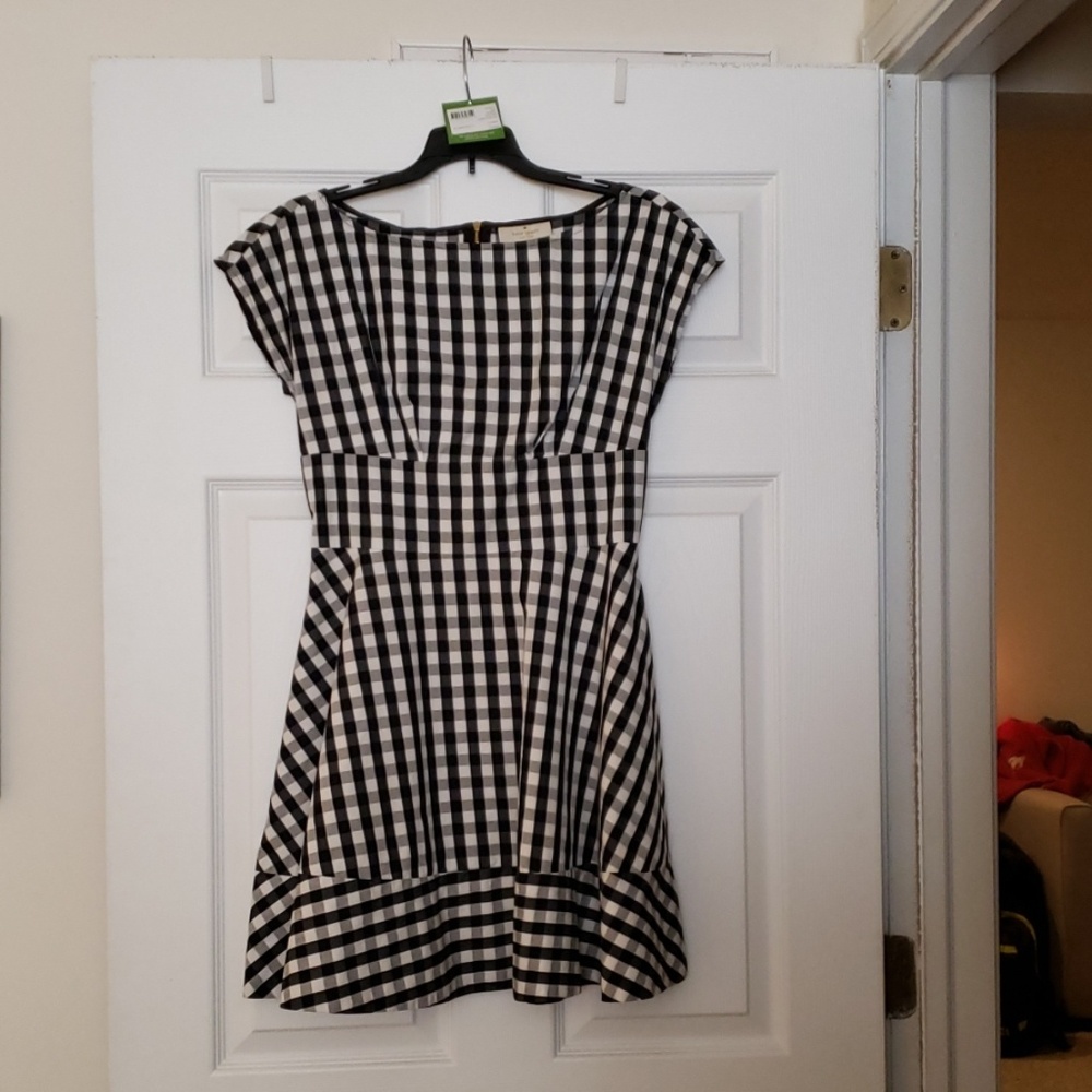 Kate Spade broome street gingham fiorella dress